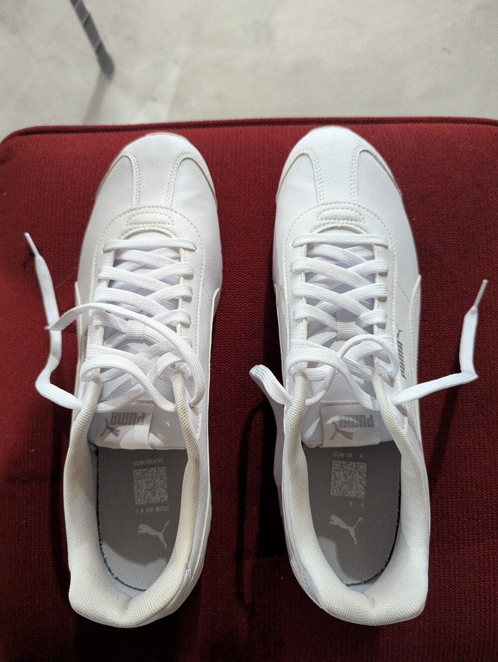 Puma White Leather Sneakers Women's 13 (Men's 11.5)